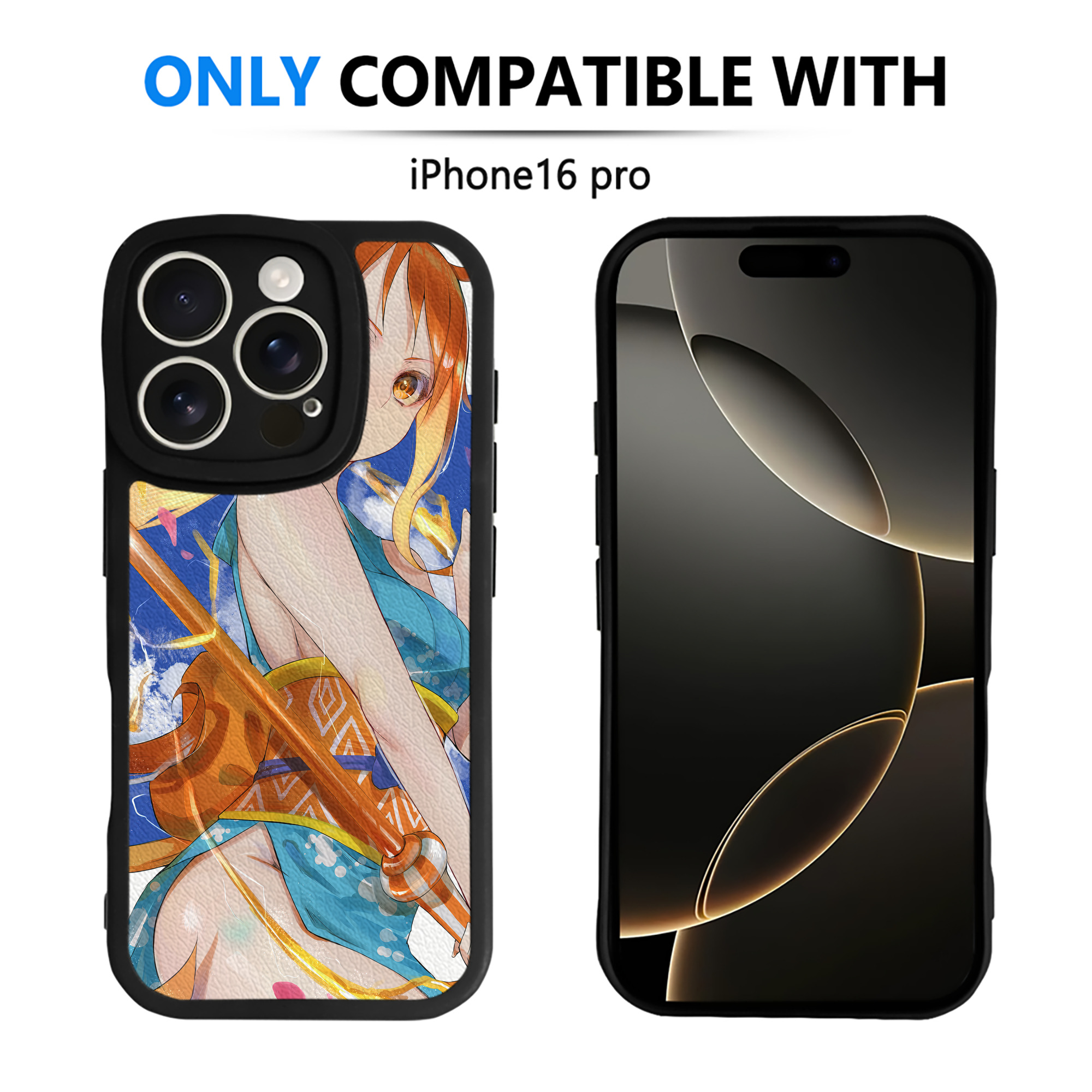 （画像用） ワンピース ONE PIECE 【iPhone 16シリーズ対応】シリコンスマホケース（レザー調） 材質：シリコン